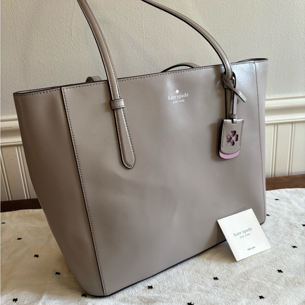 Kate Spade Taupe Leather Tote